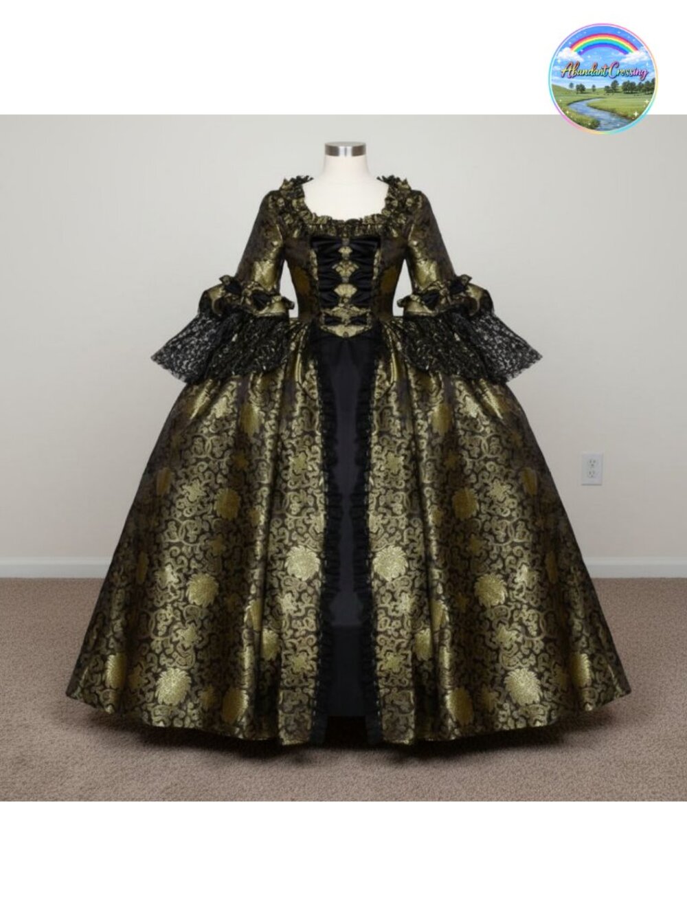 Handmade Rococo Ball Gown Victorian Costume Sweetheart Neck Cosplay Dress